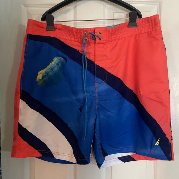 2 pair of XL Nautical Swim Trunks - Picture 2 of 7